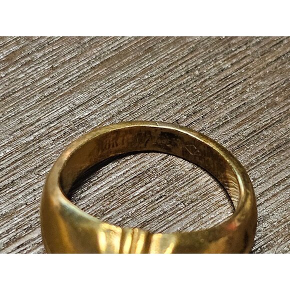 18K CZ Cubic Zirconia Ring Size 9 11.83g - Picture 5 of 6